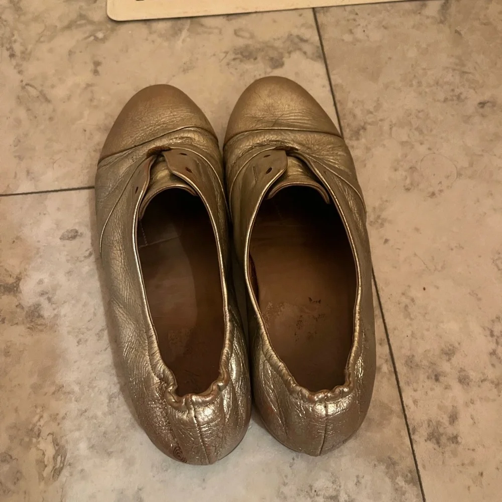 Marsell laceless gold distressed loafers - Picture 3 of 8